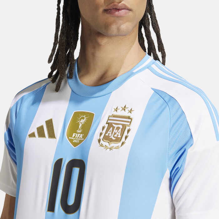 adidas Men's Argentina Lionel Messi Home Football Jersey - 2024 White adidas Men's Argentina Lionel Messi Home Football Jersey - 2024 White image number 3