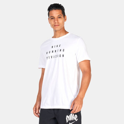 Nike Men's Dri-FIT Run Division T-Shirt White