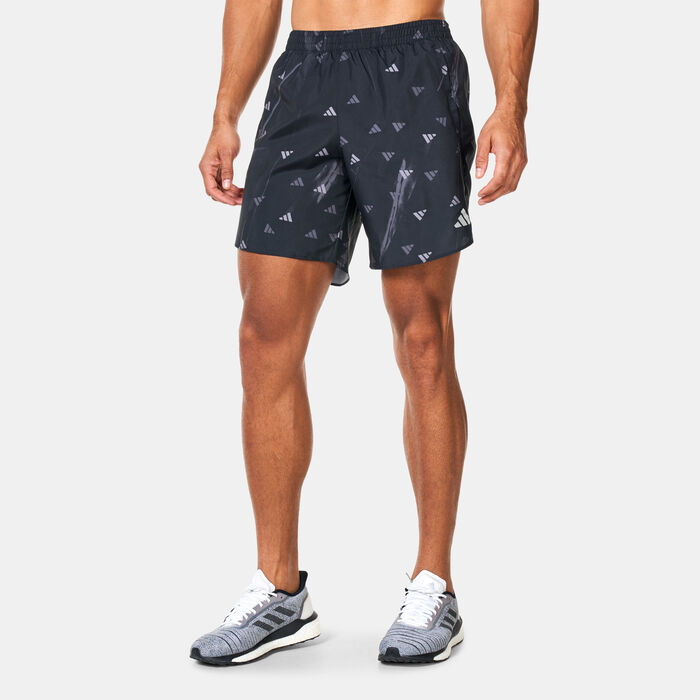 adidas Men's Run It Brand Love Running Shorts Black adidas Men's Run It Brand Love Running Shorts Black image number 0