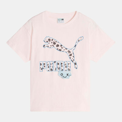 PUMA Kids' Classics Mix Match T-Shirt Pink