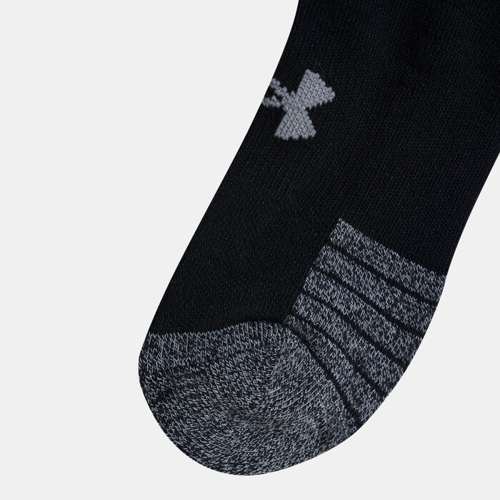 Under Armour Kids' HeatGear® No-Show Socks (Older Kids) - 3 Pack Black image number 1