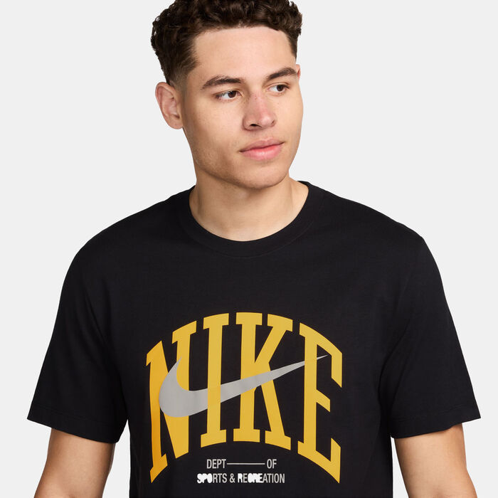 Nike Men's Dri-FIT Fitness Training T-Shirt Black image number 2