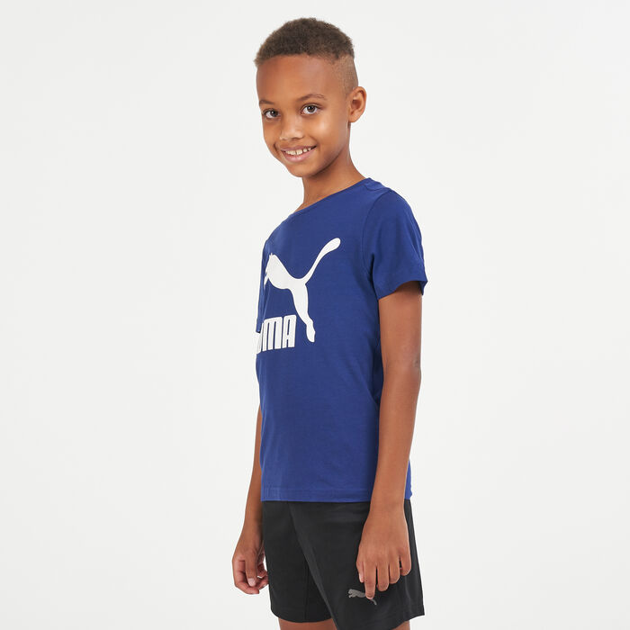 PUMA Kids' Classics B T-Shirt Blue PUMA Kids' Classics B T-Shirt Blue image number 0