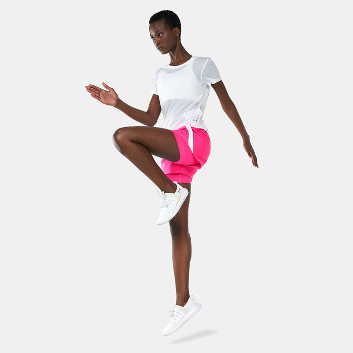 Under Armour Women's Streaker T-Shirt White Under Armour Women's Streaker T-Shirt White image number 2