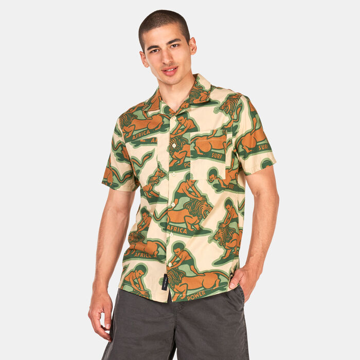 Vans Men's x Mami Wata Graphic Shirt Green Vans Men's x Mami Wata Graphic Shirt Green image number 0
