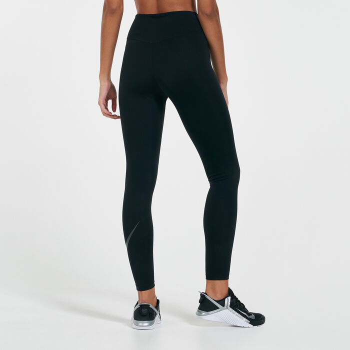 Nike Women's One Icon Clash 7/8 Leggings Black Nike Women's One Icon Clash 7/8 Leggings Black image number 1
