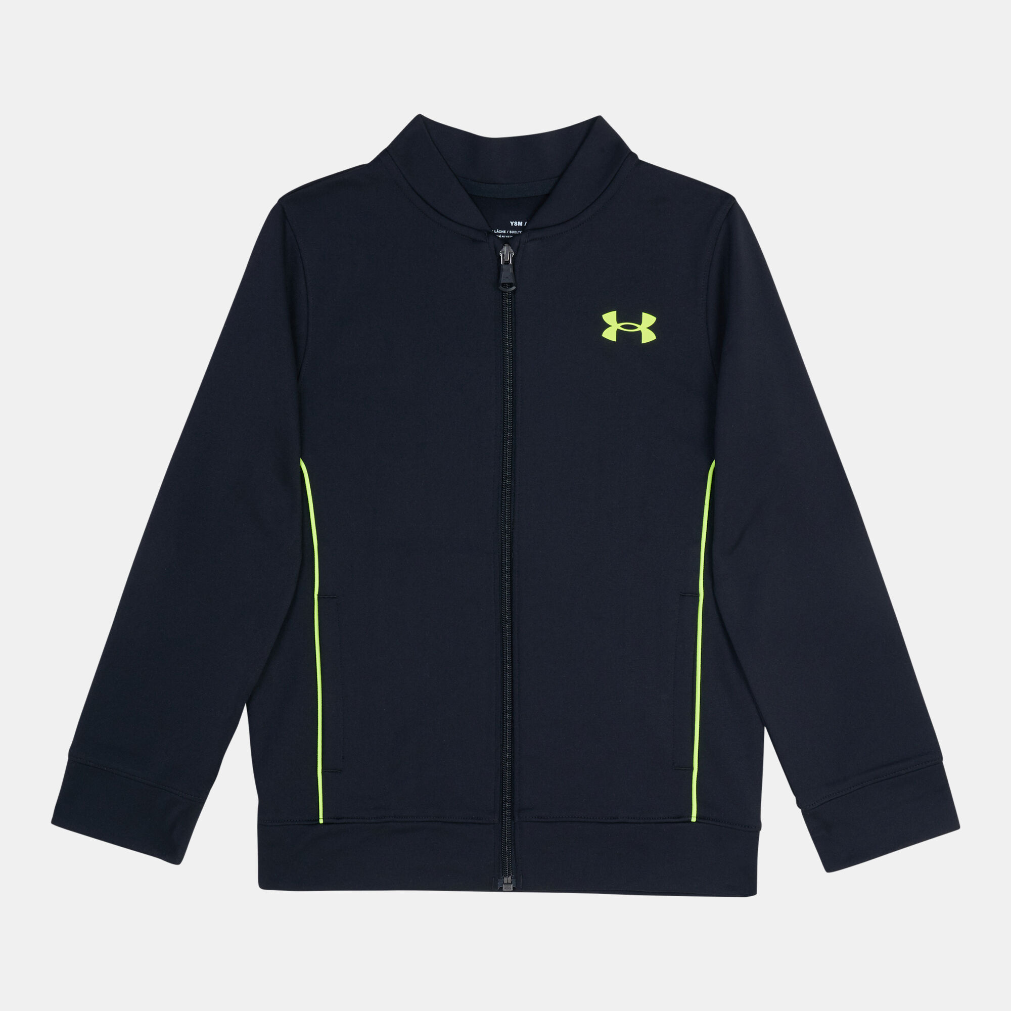 Kids UA Pennant 2.0 Full Zip Jacket Black Under Armour in Qatar SSS