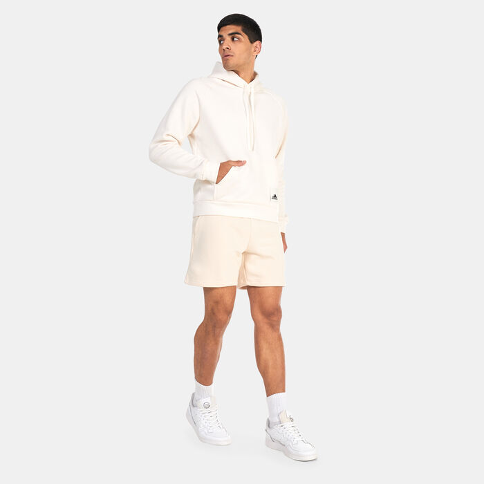 adidas Men's Lounge Fleece Hoodie White image number 2