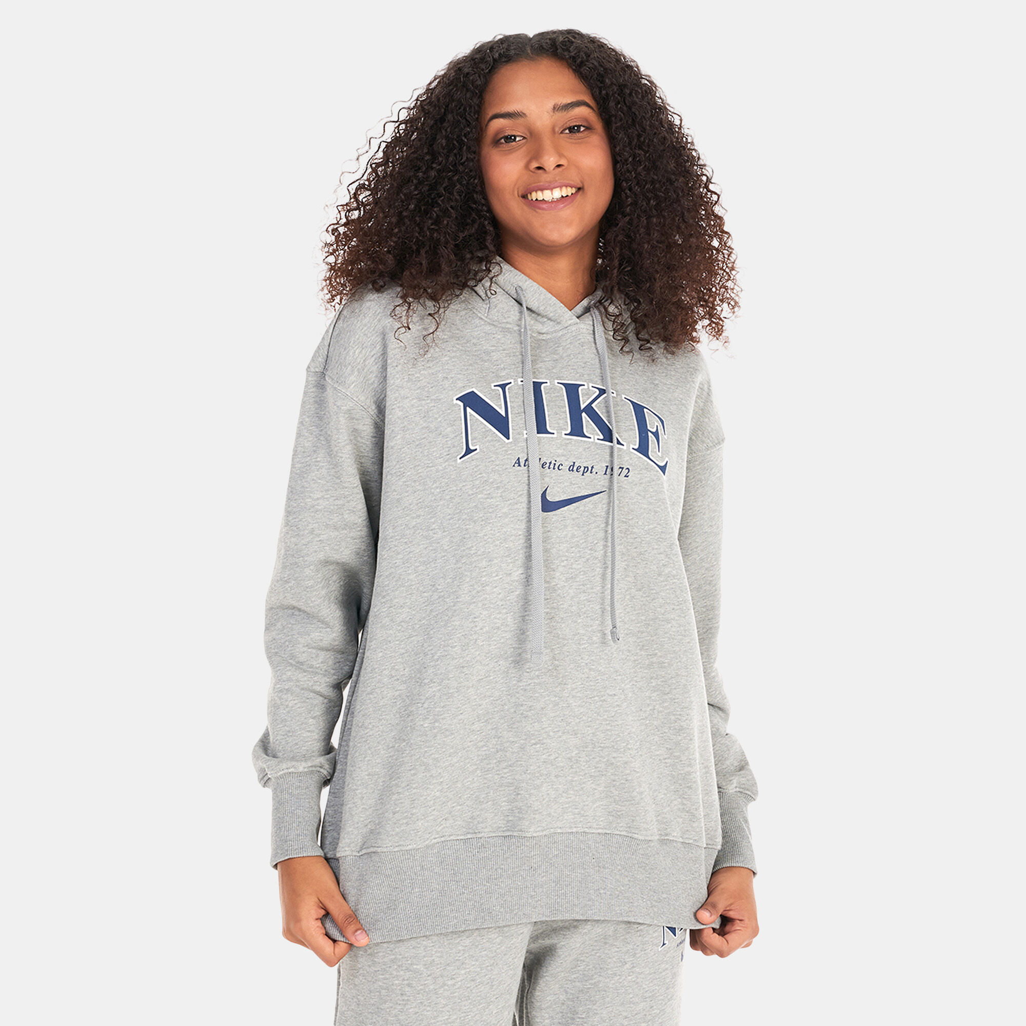 Nike cotton graphic fleece hoodie online