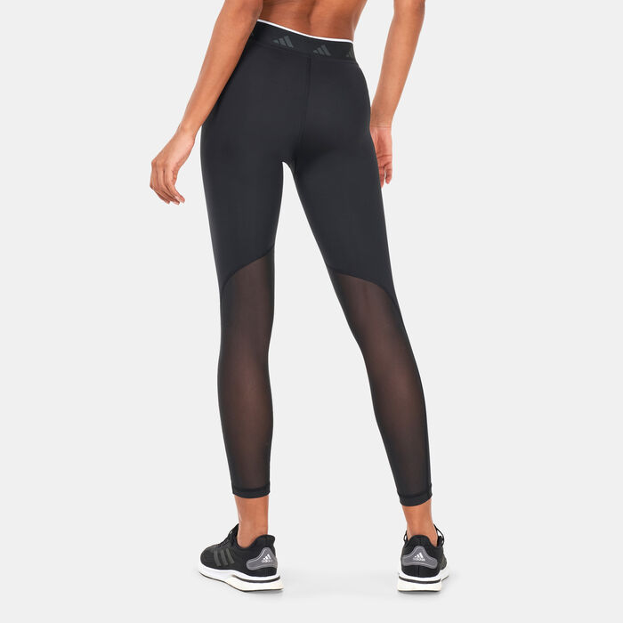 adidas Women's Techfit V-Shaped Elastic 7/8 Leggings Black adidas Women's Techfit V-Shaped Elastic 7/8 Leggings Black image number 1