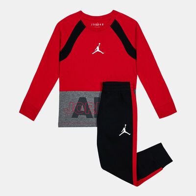 Jordan Kids' Baseline Sweatshirt and Joggers Set Black