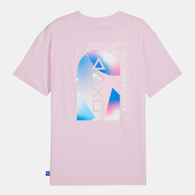 PUMA Men's x PlayStation Elevated T-Shirt Pink