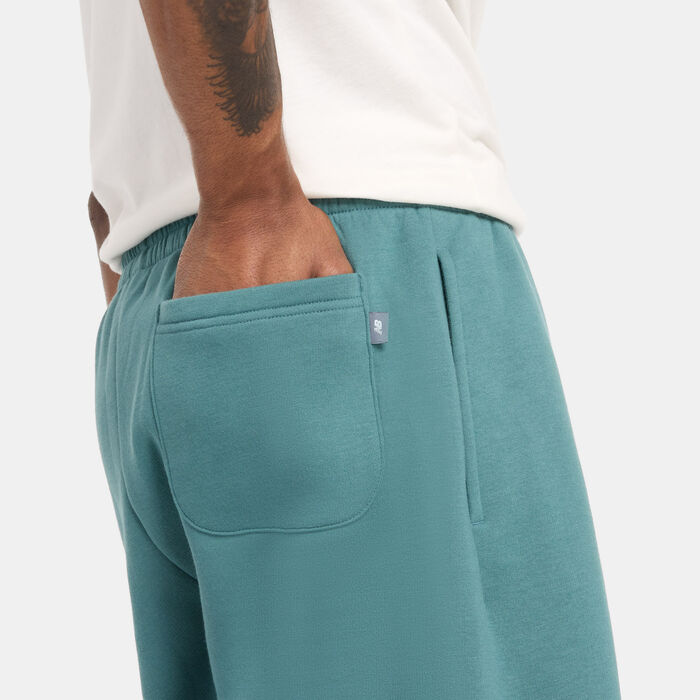 New Balance Men's Sport Essentials Fleece Graphic Shorts Green image number 3