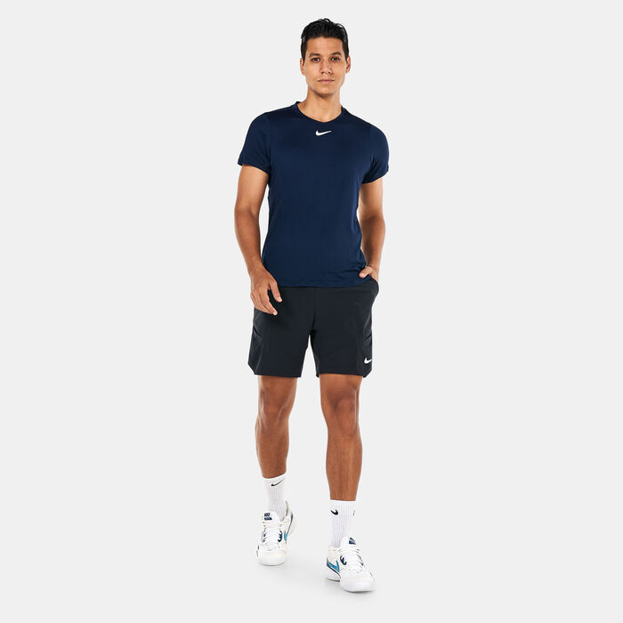 Nike Men's Court Advantage Top Blue image number 2