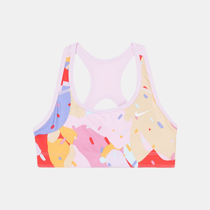 Nike Kids' Swoosh Reversible Sports Bra (Older Kids) Pink image number 0