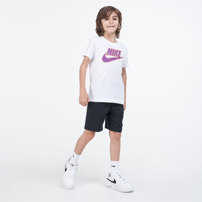 Nike Kids' Faux Mesh Future T-Shirt White Nike Kids' Faux Mesh Future T-Shirt White image number 2