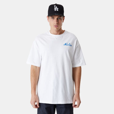 New Era Men's Oversized Character T-Shirt White New Era Men's Oversized Character T-Shirt White
