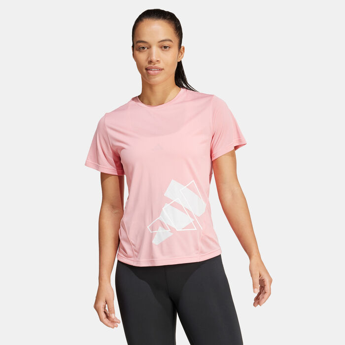 adidas Women's AEROREADY Designed for Training Graphic T-Shirt Pink image number 0