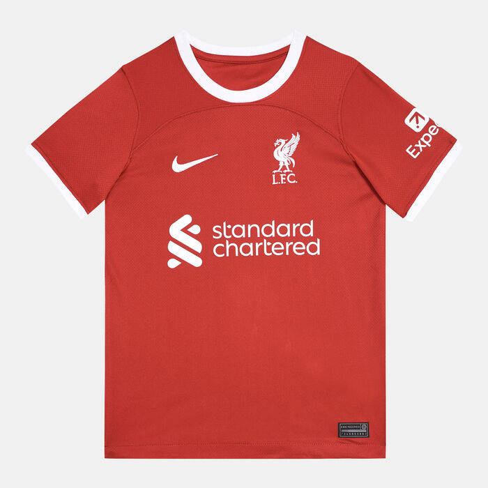 Nike Kids' Liverpool F.C. Dri-FIT Stadium Home Jersey - 2023/24 Red Nike Kids' Liverpool F.C. Dri-FIT Stadium Home Jersey - 2023/24 Red image number 0