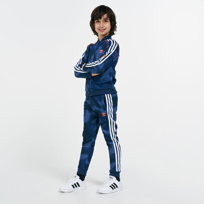 adidas Originals Kids' Essentials Camo Superstar Tracksuit (Younger Kids) Blue image number 0
