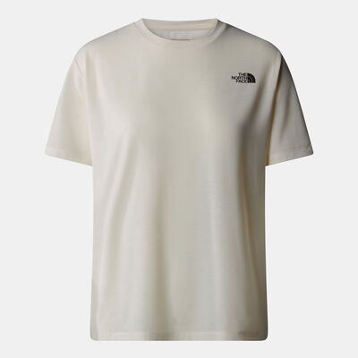 The North Face Women's Linear Side Foundation T-Shirt White The North Face Women's Linear Side Foundation T-Shirt White
