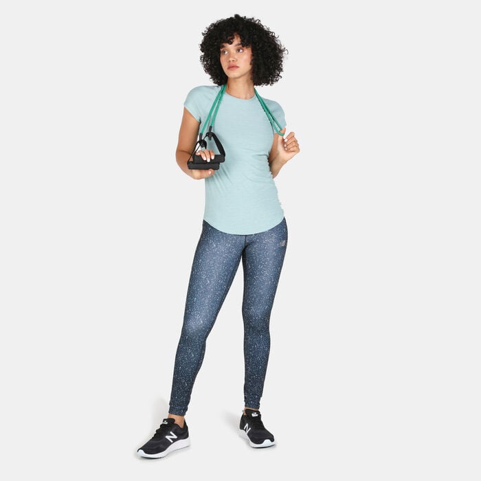 New Balance Women's Transform Perfect T-Shirt Blue New Balance Women's Transform Perfect T-Shirt Blue image number 2