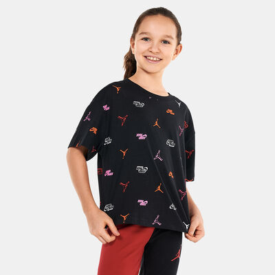 Jordan Kids' Jumpman Allover Print T-Shirt (Older Kids) Black