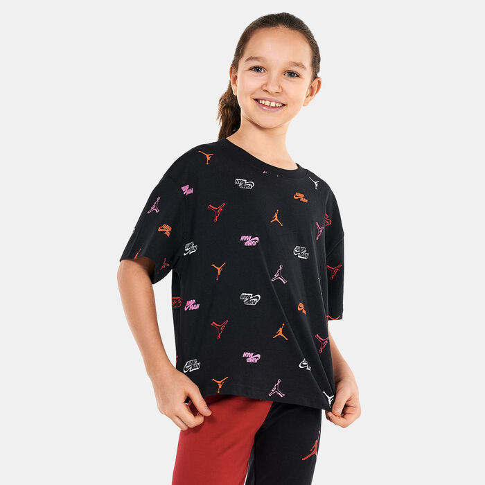Jordan Kids' Jumpman Allover Print T-Shirt (Older Kids) Black image number 0