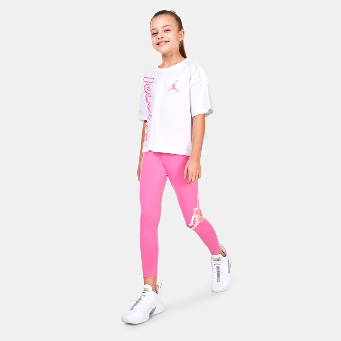 Jordan Kids' Essentials Leggings (Older Kids) Pink image number 2
