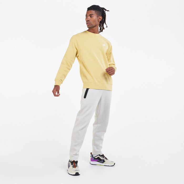Nike Men's Sportswear Club Fleece Crew yellow Nike Men's Sportswear Club Fleece Crew yellow image number 2