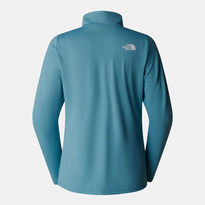 The North Face Women's Flex Graphic 1/4-Zip Training Top Blue