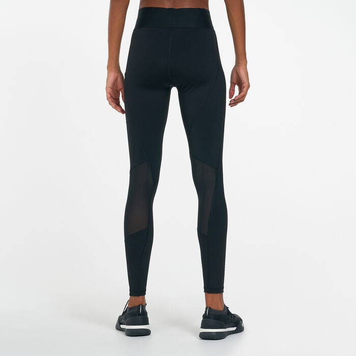 adidas Women's Techfit Logo Long Leggings Black adidas Women's Techfit Logo Long Leggings Black image number 1