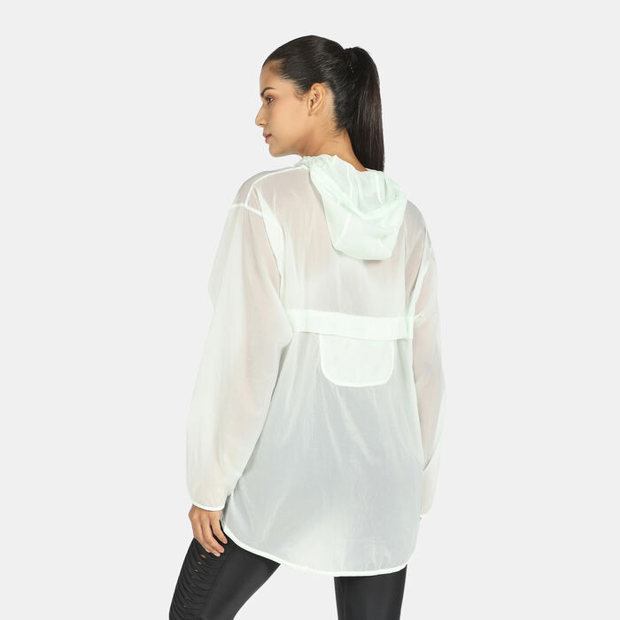 Nike Women's Run Division Pullover Packable Jacket Green Nike Women's Run Division Pullover Packable Jacket Green image number 1