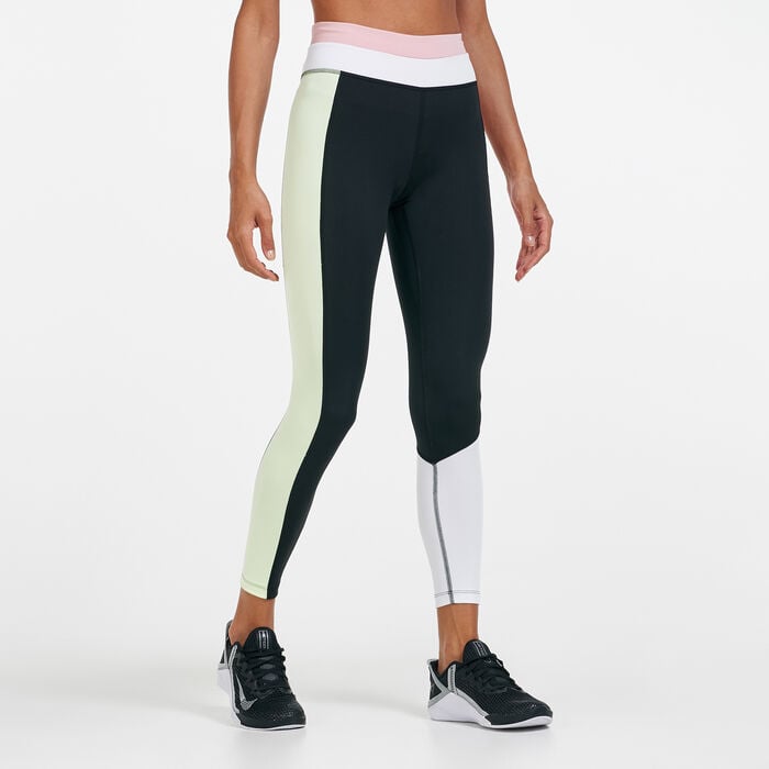 Nike Women's One Colour Block 7/8 Leggings Black Nike Women's One Colour Block 7/8 Leggings Black image number 0
