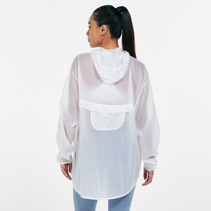 Nike Women's Run Division Pullover Packable Jacket White Nike Women's Run Division Pullover Packable Jacket White image number 1