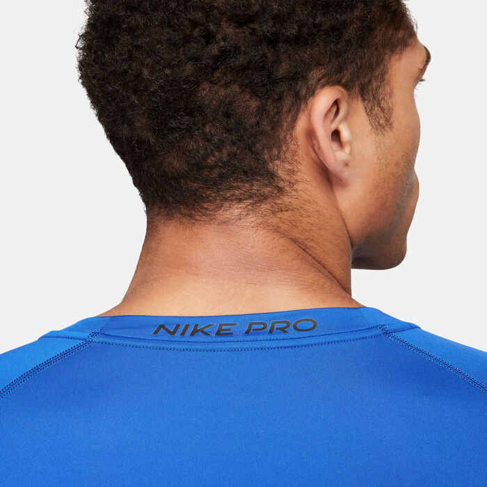 Nike Men's Pro Dri-FIT Training Top Blue Nike Men's Pro Dri-FIT Training Top Blue image number 3
