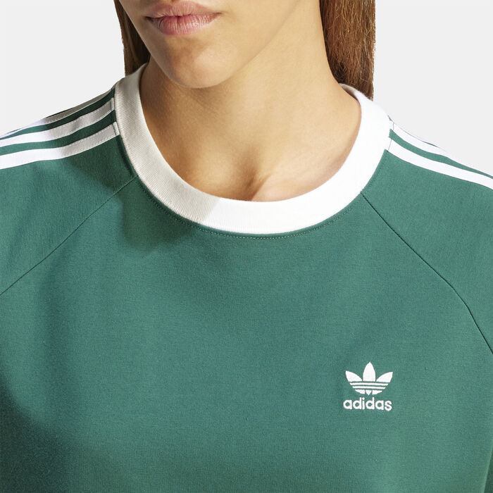 adidas Originals Women's Raglan Dress Green adidas Originals Women's Raglan Dress Green image number 3