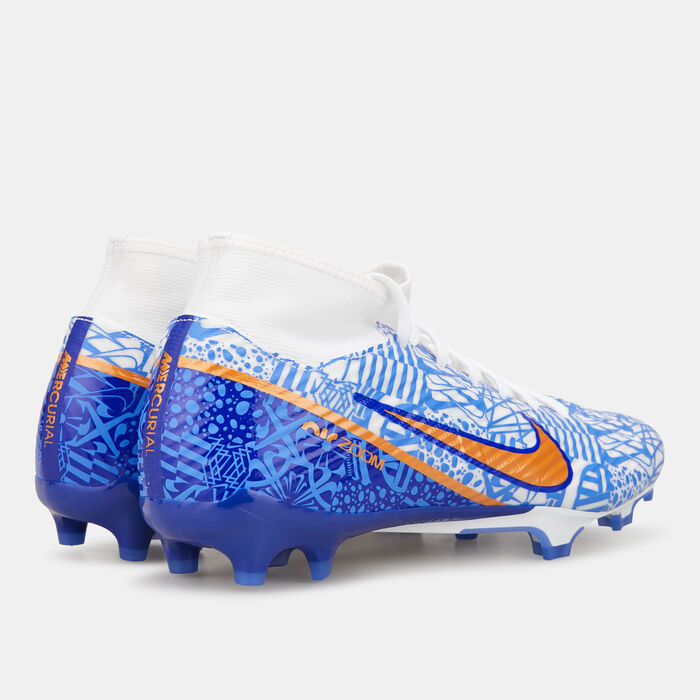 Nike Men’s Zoom Mercurial Superfly 9 Academy CR7 Multi-Ground Football Shoe Blue image number 2
