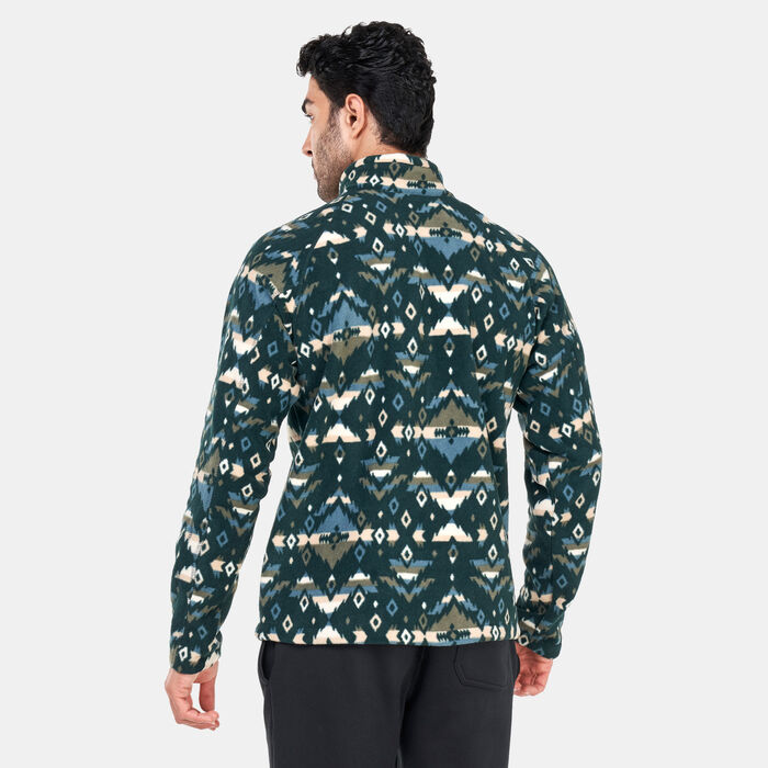 Columbia Men's Fast Trek™ Printed Sweatshirt Green image number 1