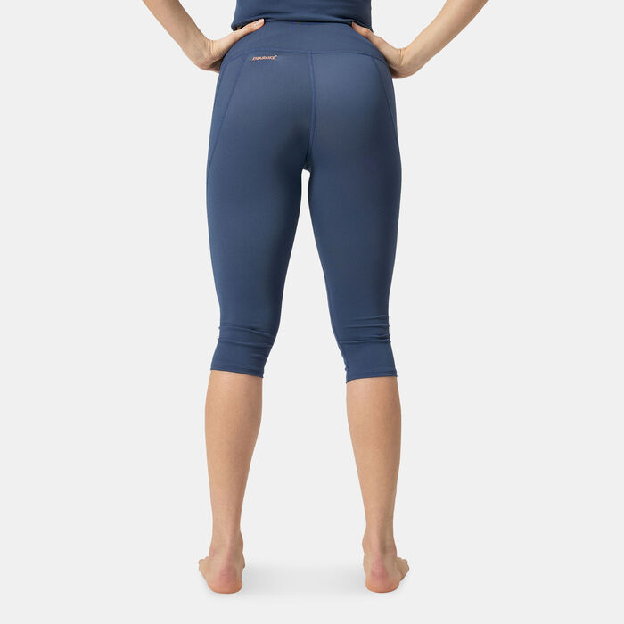 Speedo Women's Panel 3/4 Swimming Pants Blue Speedo Women's Panel 3/4 Swimming Pants Blue image number 1
