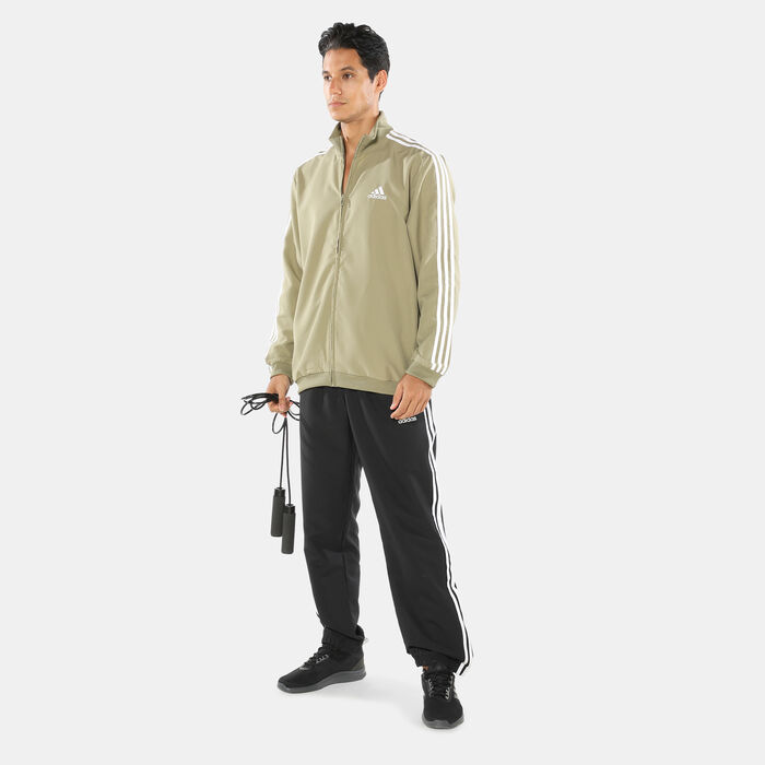 adidas Men's AEROREADY Essentials 3-Stripes Tracksuit Set Black adidas Men's AEROREADY Essentials 3-Stripes Tracksuit Set Black image number 2