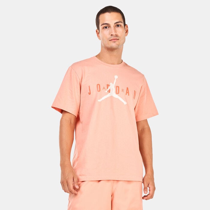 Jordan Men's Air Wordmark T-Shirt Orange Jordan Men's Air Wordmark T-Shirt Orange image number 0