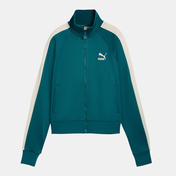 PUMA Women's Iconic T7 Track Jacket Green PUMA Women's Iconic T7 Track Jacket Green image number 0