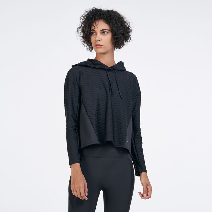 PUMA Women's Train Flawless Pullover Hoodie Black PUMA Women's Train Flawless Pullover Hoodie Black image number 0