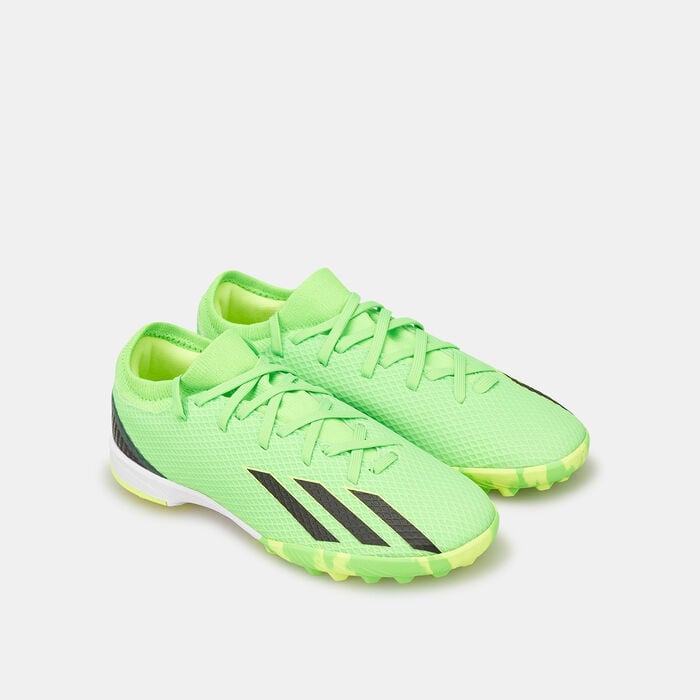 adidas Kids' X Speedportal.3 Turf Ground Football Shoe Green adidas Kids' X Speedportal.3 Turf Ground Football Shoe Green image number 1