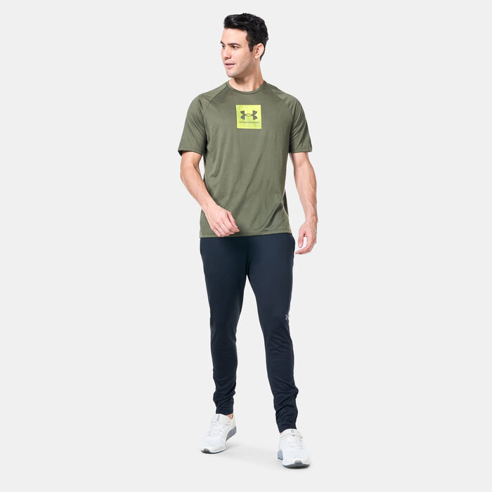 Under Armour Men's UA Tech™ Print Fill Training T-Shirt Green image number 2