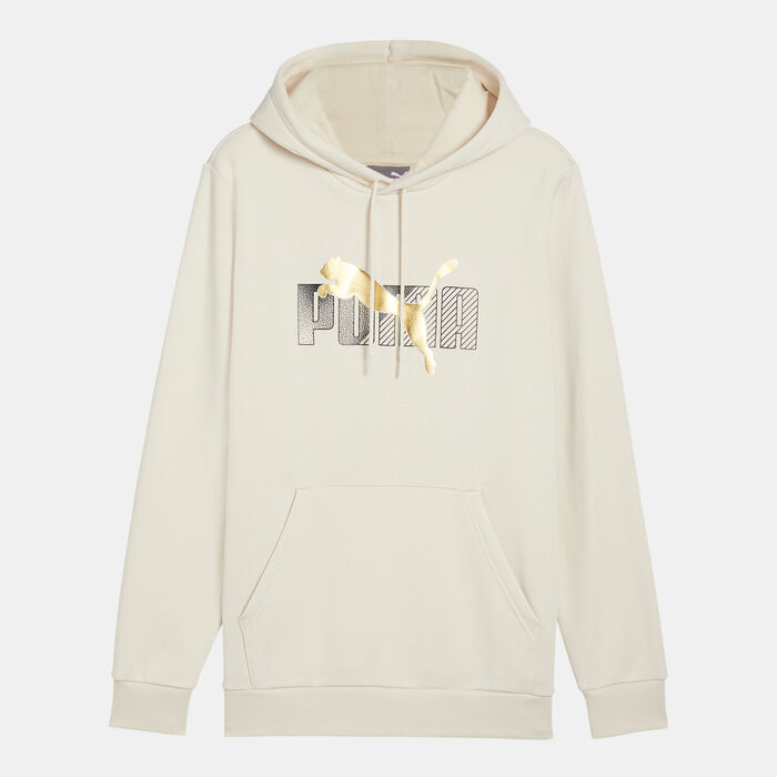 PUMA Men's Essentials+ Logo Lab Hoodie White PUMA Men's Essentials+ Logo Lab Hoodie White image number 0