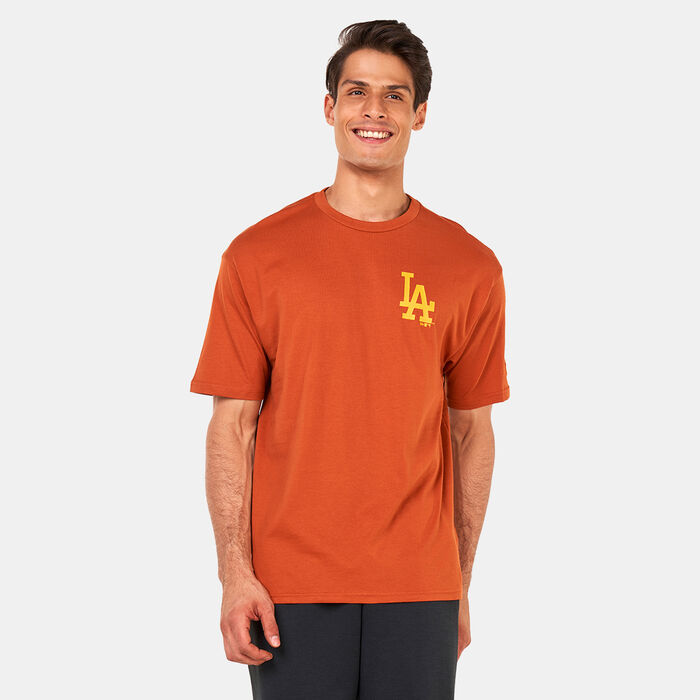 New Era League Essentials Los Angeles Dodgers Oversized T-Shirt Orange image number 0