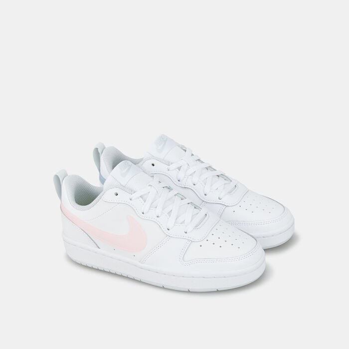 Nike Kids Court Borough Low 2 Shoe White Nike Kids Court Borough Low 2 Shoe White image number 1