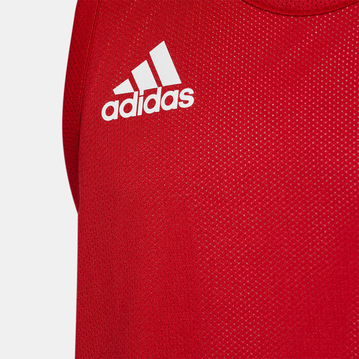 adidas Kids' 3G Speed Reversible Jersey Red image number 3